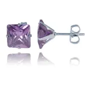 LGT JWLS LGT Jewels Stud oorbellen Edelstaal Classic Purple 8mm