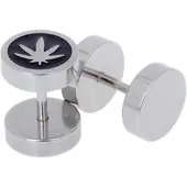 LGT JWLS Heren oorbellen Fake Ear Plug Ganja