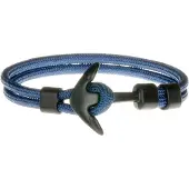 LGT JWLS LGT Jewels Anker armband Zwart Blauw