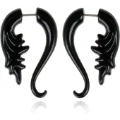 LGT JWLS Tribal bone oorbellen Black Tail