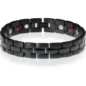Mendes heren armband Edelstaal Magneet Zwart