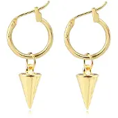 LGT JWLS LGT Jewels Damesoorbellen met Puntige Goudkleurige Hanger