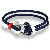 LGT JWLS LGT Jewels Marine armband Double Navy Blue White