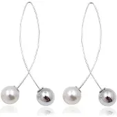 LGT JWLS LGT Jewels Damesoorbellen Cirkelvorm met Strik Zilver