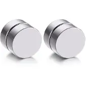 LGT JWLS Magnetische Stud oorbellen Zilver 8mm