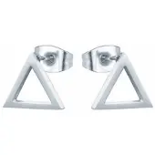 Cilla Jewels Stud oorbellen Edelstaal Triangle