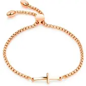 Cilla Jewels Dames Armband met Schuifsluiting en Kruis Rose