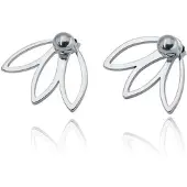 Cilla Jewels Blad oorstekers Edelstaal Zilverkleurig