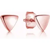 Cilla Jewels dames oorknoppen 925 Zilver Triangle Rose