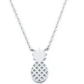 Cilla Jewels dames ketting Pineapple Verzilverd