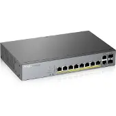 Zyxel GS1350-12HP Smart Managed Switch 10x Gigabit Ethernet (8x PoE+ max. 130 Watt), 2x SFP, Long Range, incl. 1 jaar Nebula Pro