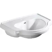 Kerasan Retro inbouw wastafel 62x46cm