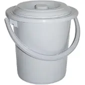 Curver Emmer met deksel, 5 liter, lichtgrijs, plastic, 23,5 x 23,5 x 23 cm