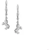 Trendjuwelier huiscollectie TFT Oorhangers Paard Zilver Glanzend 23 mm x 7 mm