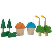 PlanToys Plan Toys Plan City houten speelstad set 6610 City accessories