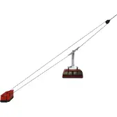 Jägerndorfer Kerstdorp Set Kabelbaan Met Gondel Rood