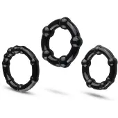 EasyToys Online Only Cockring Set Super Stretch - Zwart