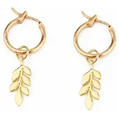 LGT JWLS LGT Jewels Damesoorbellen met Goudkleurig Blad