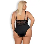 Obsessive 810-TED-1 Teddy - Erotische Lingerieset - Maat XXL - Zwart