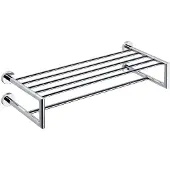 Sapho X-Round dubbele handdoekenrek met stang 65cm chroom