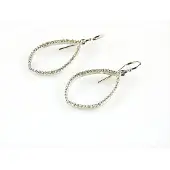 Sophie model Donna oorringen in zilver gezet met cubic zirconia