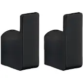 HEFE Pirenei set handdoekhaken mat zwart 2 stuks