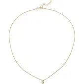 Elli Halsketting choker maansteen hanger basic geo 925 zilver
