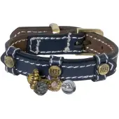 Happy house Riem halsband fashion blauw xxs 18-24cm