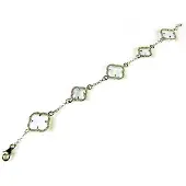 Sophie model 5 fiori armband in zilver opaal