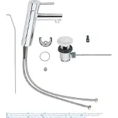 GROHE Concetto Wastafelkraan - Medium uitloop - Chroom - Waterbesparend
