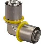 Uponor knie gas Ø20x20mm - messing - 1030561
