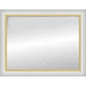 Best design Badkamerspiegel Nancy Isola LED Verlichting 120x80 cm Mat Goud