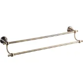 Sapho Diamond dubbele handdoekhouder 60cm brons