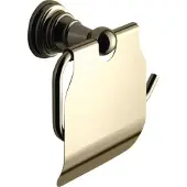 Sapho Diamond toiletrolhouder met klep brons