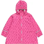 Playshoes regenjas Sweethearts met all over print roze/donkerroze Meisjes Polyester Capuchon - 98