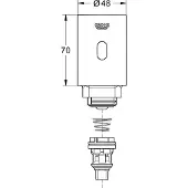 GROHE Tectron ombouwset 577 voor urinoirspoeler batterijvoeding 6V opbouw