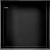 Looox Colour BoX inbouwnis - 30x30x10cm - RVS Zwart mat