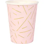 My Little Day Kartonnen bekers - Gouden Strepen - - 8 stuks - 260ml