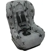 Dooky Seat Cover Groep 1 Autostoel hoes Grey Star - Universele Autostoelhoes Maxi Cosi CabrioFix, Maxi Cosi hoes Pebble, Maxicosi hoes, Cybex en meer - Autostoelhoes Baby Universeel