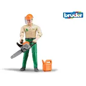 BRUDER Bworld bosbouwfiguur met accessoires