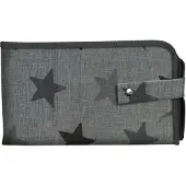 Dooky 3-in-1 Changing Pack – Grey Stars - Compact Verschoningsmatje voor Onderweg met Luiers & Babydoekjes Vakjes – Zacht, Stijlvol & Gemakkelijk Schoon te Maken