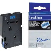 Brother TC-501 tape zwart op blauw 12mm x 7,7m (origineel)