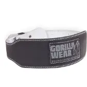 Gorilla wear Halterriem - 4 Inch Gewatteerde Leren Lifting Belt - Zwart - L/XL