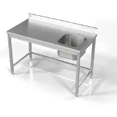 CombiSteel 700 Spoeltafel 1 Rechts 1400 7812.0615 - Horeca & Professioneel