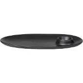Ferm Living Ontbijtbord Flow Black 23,5 cm
