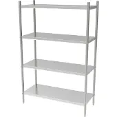 CombiSteel Spoeltafel Bodemschap Demontabel Combisteel, RVS, Rechts, 120(B)x70(D)x90(H)cm