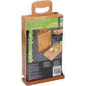 24hShop Snijplankset Bamboe 6-delig Met Houder Bruin bruin Hout Snijplank