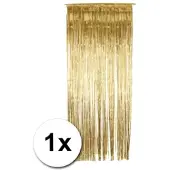 Smiffy'S Folie deurgordijn gouden versiering 244 x 91 cm