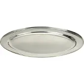 Huismerk 2x RVS serveerschaal/barbecueschaal 45 cm -