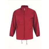 B&C Heren regenkleding - Sirocco windjas/regenjas in het rood -